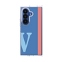 クリアケース［ オリジナル - initial color line - V blue ］
