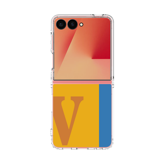 クリアケース［ オリジナル - initial color line - V orange ］