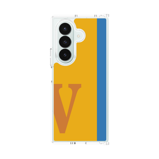 クリアケース［ オリジナル - initial color line - V orange ］