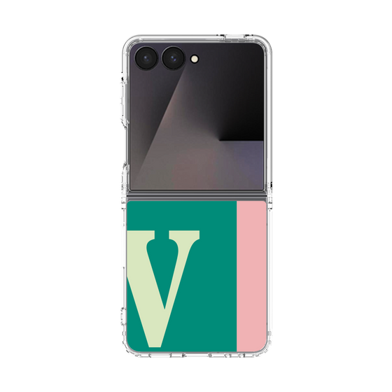 クリアケース［ オリジナル - initial color line - V green ］