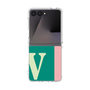クリアケース［ オリジナル - initial color line - V green ］