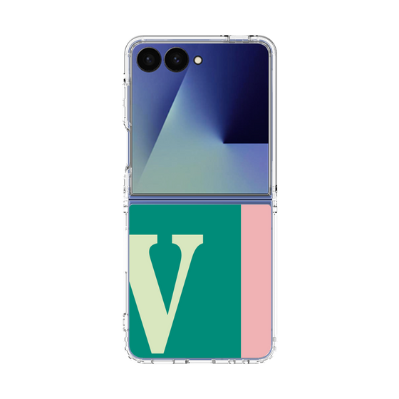 クリアケース［ オリジナル - initial color line - V green ］