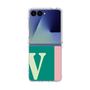 クリアケース［ オリジナル - initial color line - V green ］