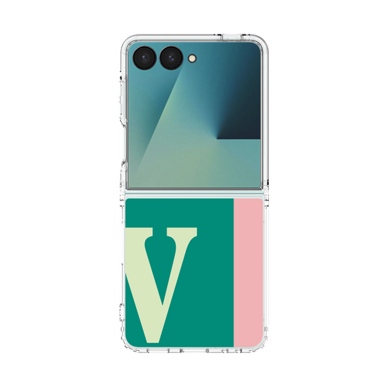 クリアケース［ オリジナル - initial color line - V green ］