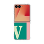 クリアケース［ オリジナル - initial color line - V green ］