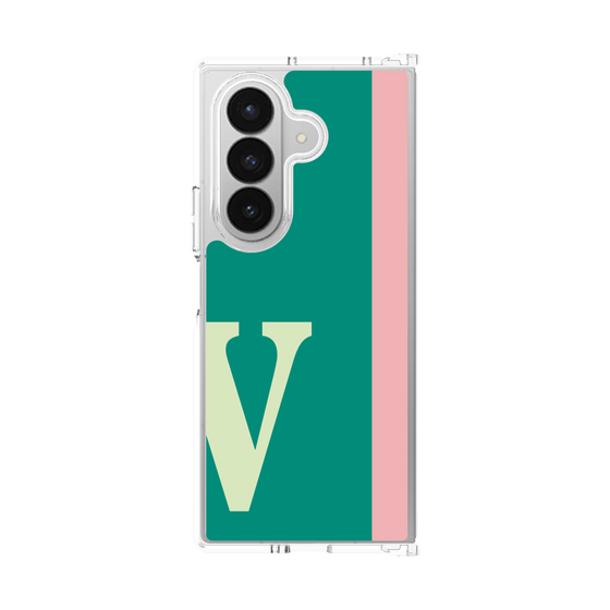 クリアケース［ オリジナル - initial color line - V green ］