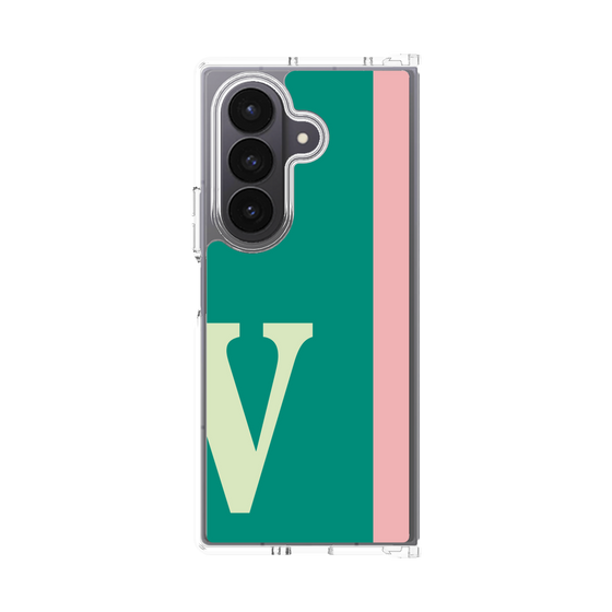 クリアケース［ オリジナル - initial color line - V green ］