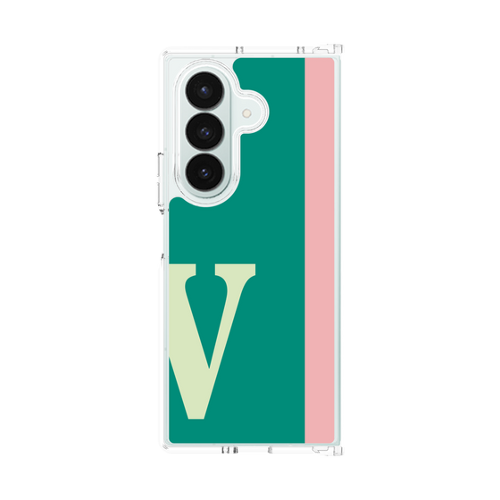 クリアケース［ オリジナル - initial color line - V green ］