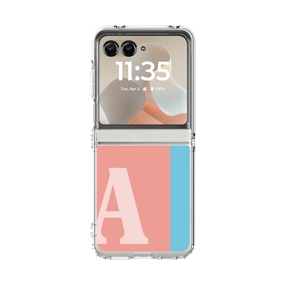 クリアケース［ オリジナル - initial color line - A pink ］