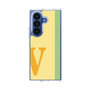 クリアケース［ オリジナル - initial color line - V yellow ］