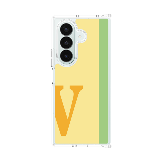 クリアケース［ オリジナル - initial color line - V yellow ］