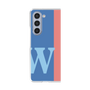 クリアケース［ オリジナル - initial color line - W blue ］