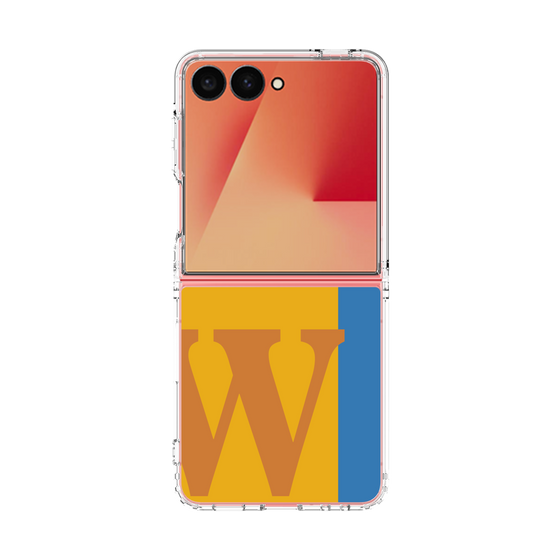 クリアケース［ オリジナル - initial color line - W orange ］
