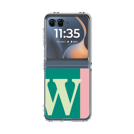 クリアケース［ オリジナル - initial color line - W green ］