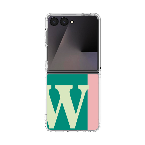 クリアケース［ オリジナル - initial color line - W green ］