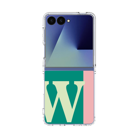 クリアケース［ オリジナル - initial color line - W green ］