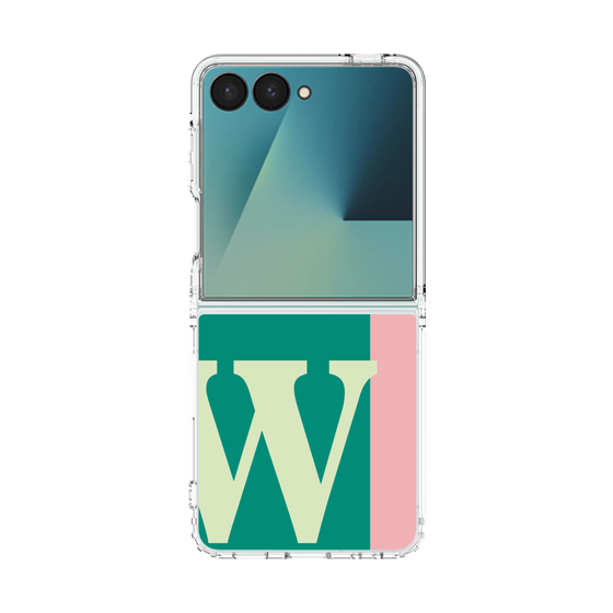 クリアケース［ オリジナル - initial color line - W green ］