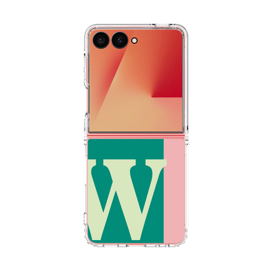 クリアケース［ オリジナル - initial color line - W green ］