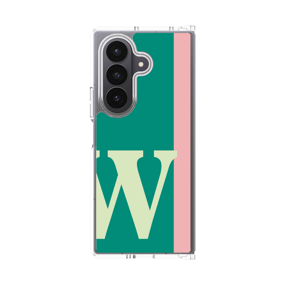 クリアケース［ オリジナル - initial color line - W green ］