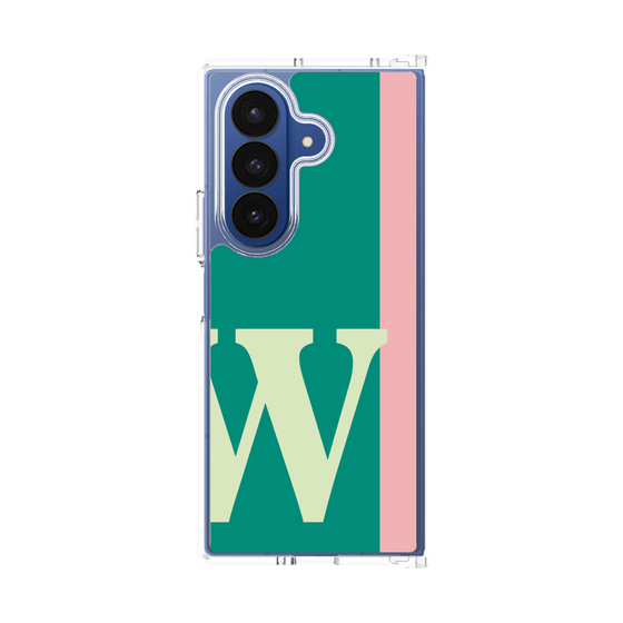 クリアケース［ オリジナル - initial color line - W green ］