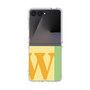 クリアケース［ オリジナル - initial color line - W yellow ］