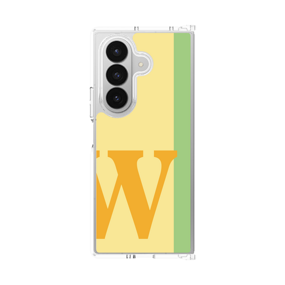 クリアケース［ オリジナル - initial color line - W yellow ］