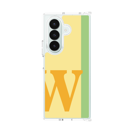 クリアケース［ オリジナル - initial color line - W yellow ］