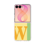 クリアケース［ オリジナル - initial color line - W yellow ］