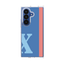 クリアケース［ オリジナル - initial color line - X blue ］