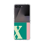 クリアケース［ オリジナル - initial color line - X green ］
