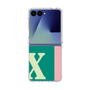クリアケース［ オリジナル - initial color line - X green ］