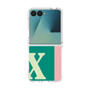 クリアケース［ オリジナル - initial color line - X green ］