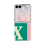 クリアケース［ オリジナル - initial color line - X green ］