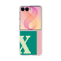 クリアケース［ オリジナル - initial color line - X green ］