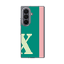 クリアケース［ オリジナル - initial color line - X green ］