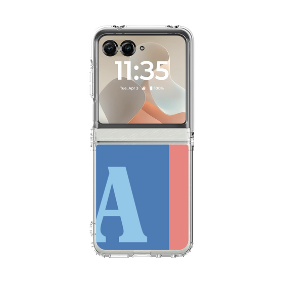 クリアケース［ オリジナル - initial color line - A blue ］