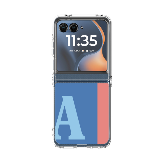 クリアケース［ オリジナル - initial color line - A blue ］