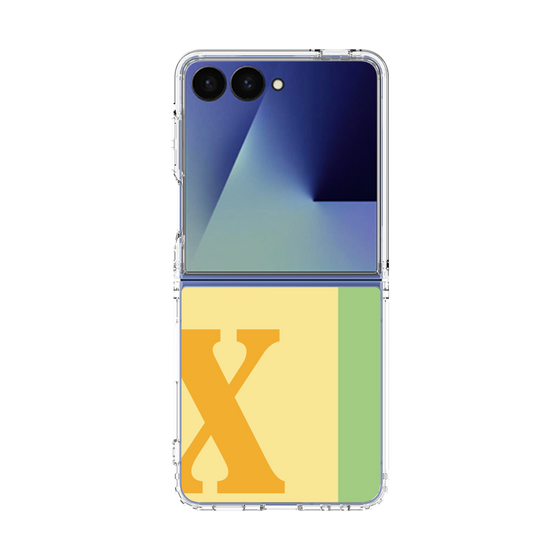 クリアケース［ オリジナル - initial color line - X yellow ］