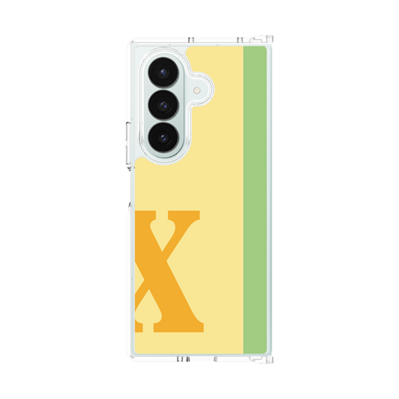 クリアケース［ オリジナル - initial color line - X yellow ］