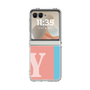 クリアケース［ オリジナル - initial color line - Y pink ］