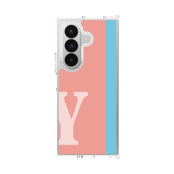 クリアケース［ オリジナル - initial color line - Y pink ］