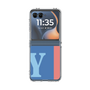 クリアケース［ オリジナル - initial color line - Y blue ］