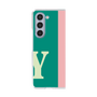 クリアケース［ オリジナル - initial color line - Y green ］