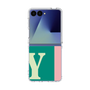 クリアケース［ オリジナル - initial color line - Y green ］