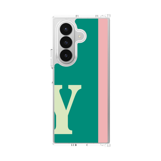 クリアケース［ オリジナル - initial color line - Y green ］