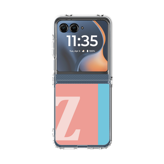 クリアケース［ オリジナル - initial color line - Z pink ］