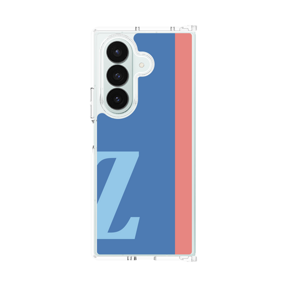 クリアケース［ オリジナル - initial color line - Z blue ］