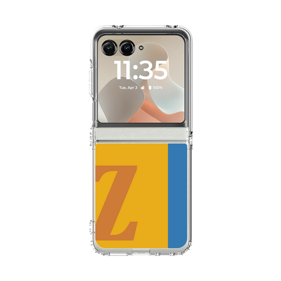 クリアケース［ オリジナル - initial color line - Z orange ］