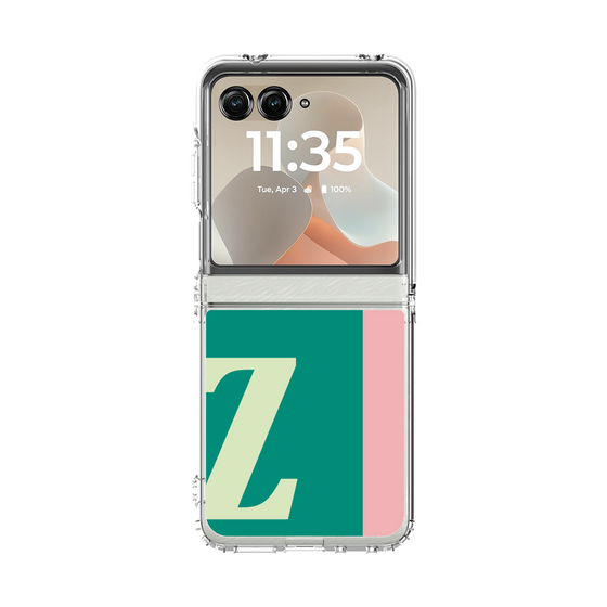 クリアケース［ オリジナル - initial color line - Z green ］