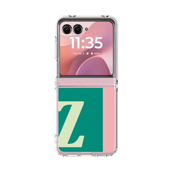 クリアケース［ オリジナル - initial color line - Z green ］